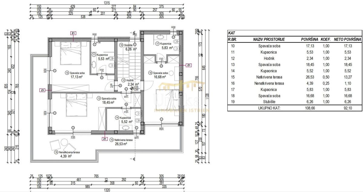 Moderna hiša s 4 spalnicami blizu morja